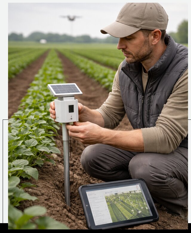 IoT мониторинг сельскохозяйственных полей и контроля в Ейске